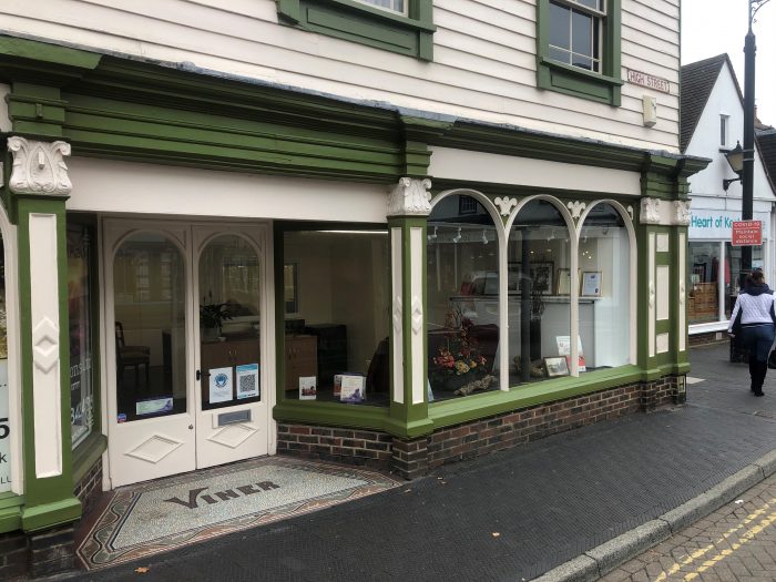 Shop front for 56 High Street West Malling